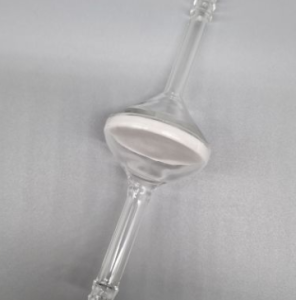 Inline sintered glass filter can be sterilised by autoclaving 