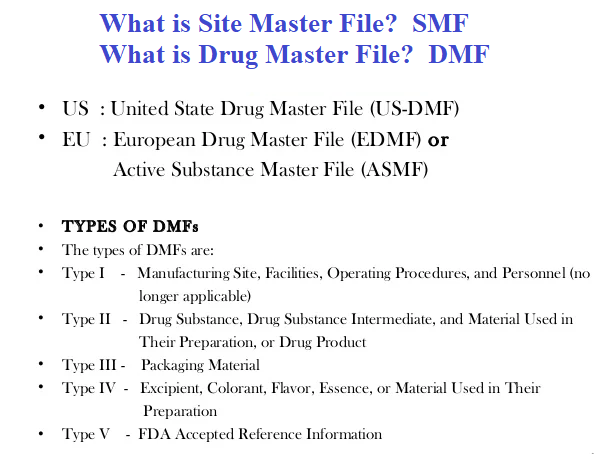 What is Site Master File SMF