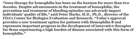 Statement of US FDA Commissioner